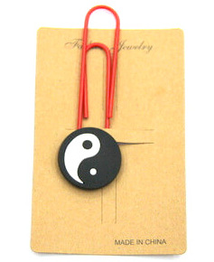 Silicone Rubber Bookmarks yinyang tai chi  #02018-003