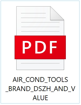 AIR COND TOOLS BRAND DSZH AND VALUE Catalog