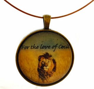 cecil the lion brass pendants