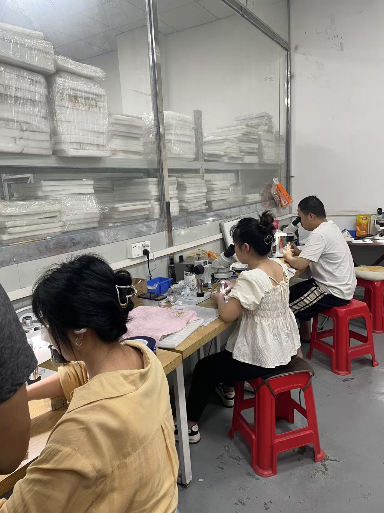 Stainless steel jewelry factory in China -Changan town of Dongguan city. | Jun.17, 2024.