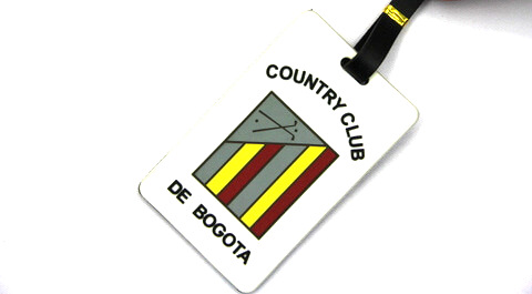 Silicone/Rubber Luggage Tags, brands, country club, #02005-038