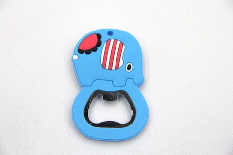 Silicone/rubber bottle opener cartoon elephant #02015-008