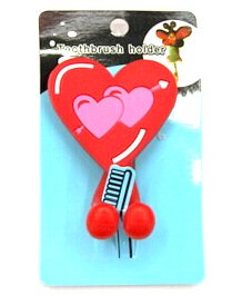 Silicone/Rubber toothbrush holder cartoon love #02020-016