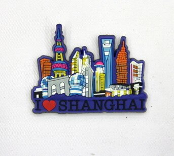 Silicone/Rubber Fridge Magnet tourist souvenirs, Shanghai, , # 02024-002