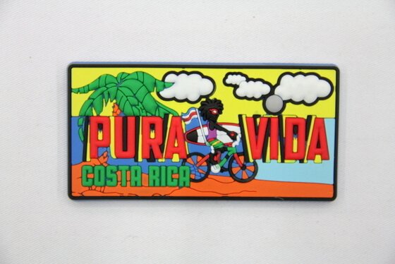 Silicone/Rubber Fridge Magnet tourist souvenirs, Costa rica, , # 02024-007