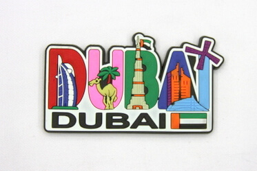 Silicone/Rubber Fridge Magnet tourist souvenirs, Dubai, , # 02036-011