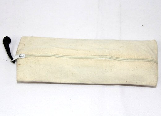 Reusable promotional cotton/canvas pencil box , , #04-065