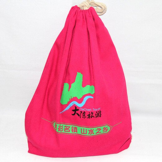 promotional cotton drawstring bag #04-074