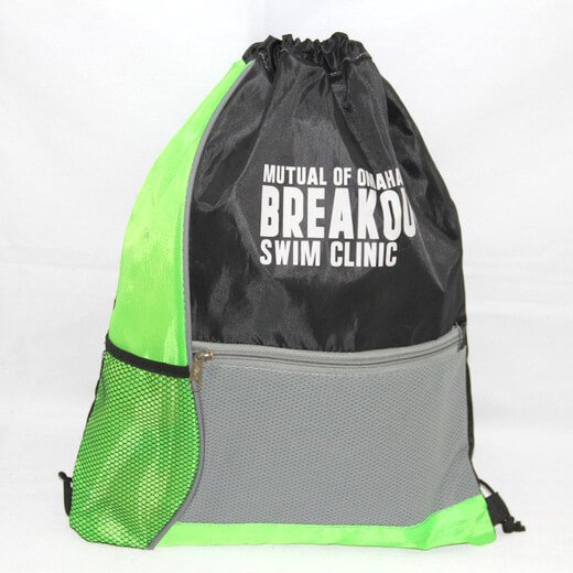 Promotional Polyester Fabrics Drawstring Bags/Backpack in China Yiwu, Swimming Club, #04-078