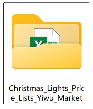 Christmas Lights Price Lists Yiwu Market, 2025.