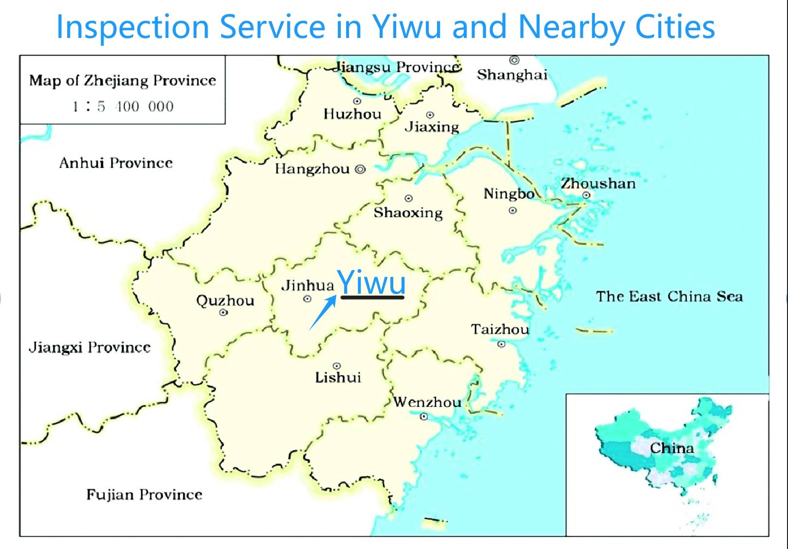 Inspection Service Available in Yiwu And Its Nearby Cities, Provinces.