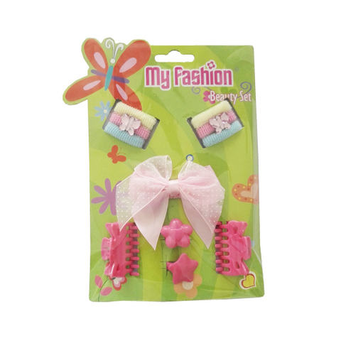 Hair Accessories Set With Display Box, Green