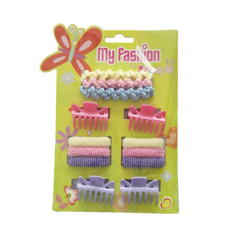 Hair Accessories Set With Display Box, Green