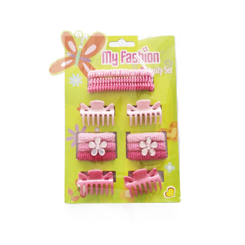 Hair Accessories Set With Display Box, Green