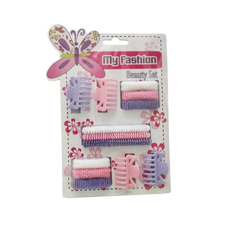 Hair Accessories Set With Display Box, Red