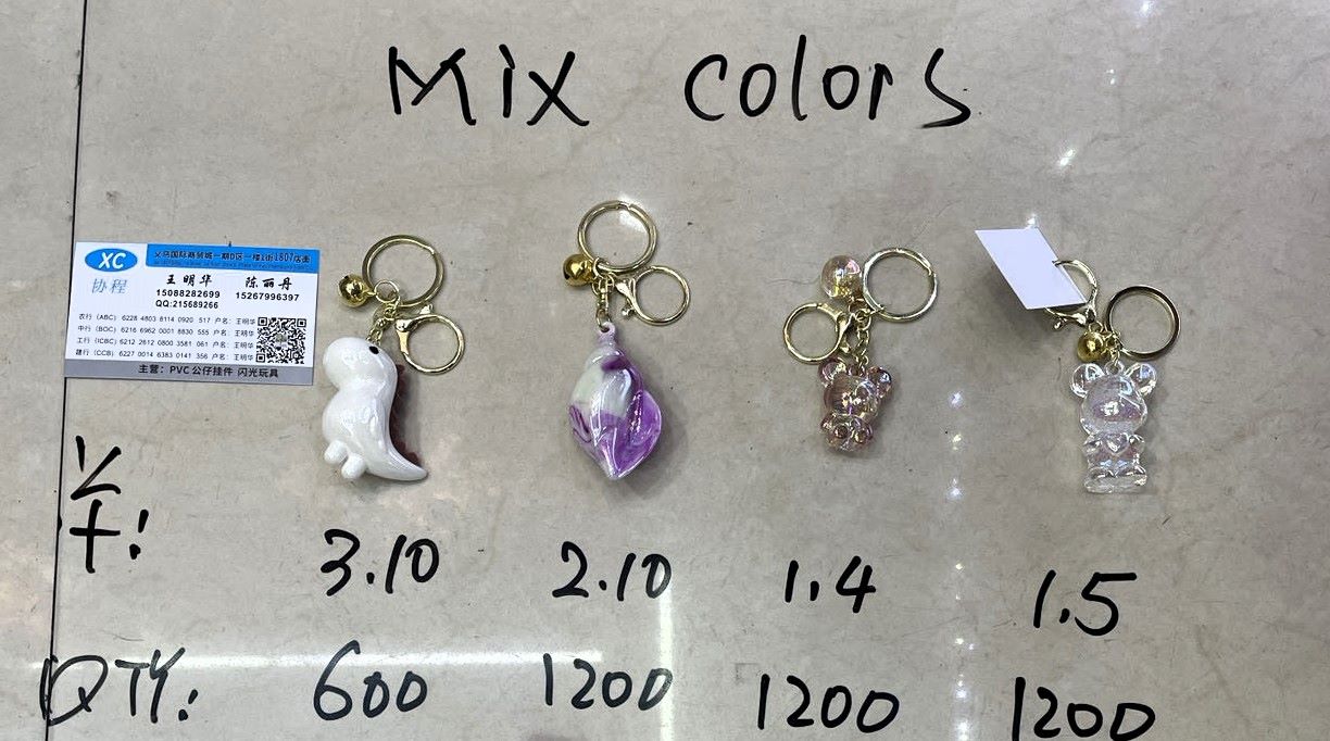 Take Notes of Key Rings (Multiple) in Yiwu Market, China.  -Sep.04, 2024.