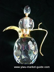 big crystal bottle