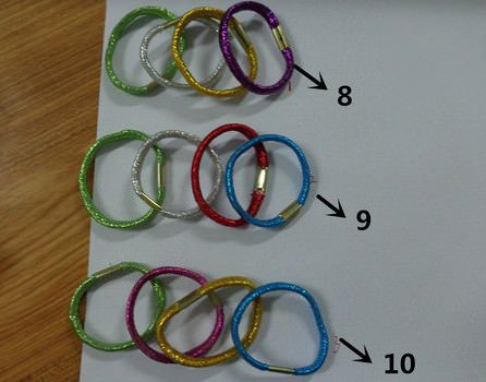 shinny elastic rubber hair bands for shampoo promotion