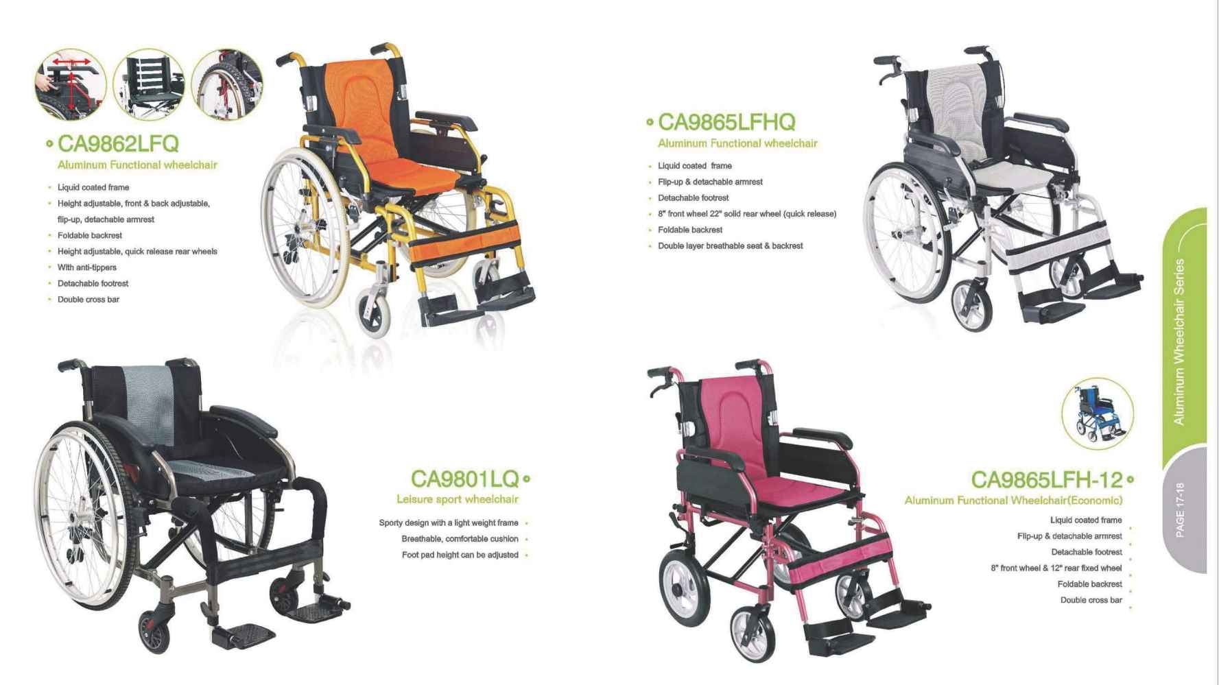Wheelchair, rollator, commode, bathrooms safety chair, walker, cane...