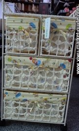 white storage baskets